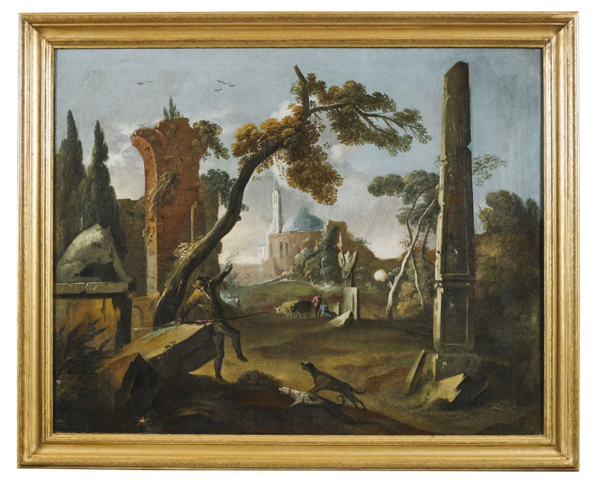 Paesaggio con Figure Vetturali '700-photo-2