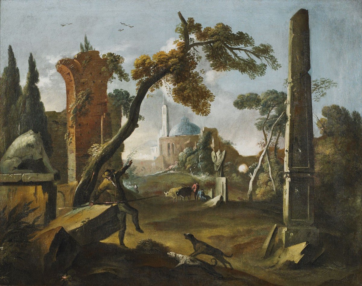 Paesaggio con Figure Vetturali '700-photo-1