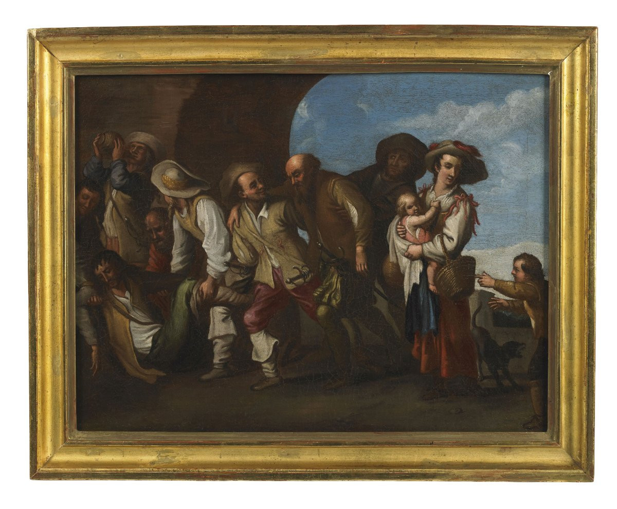 Coppia di Scene d'esterno '600-photo-1