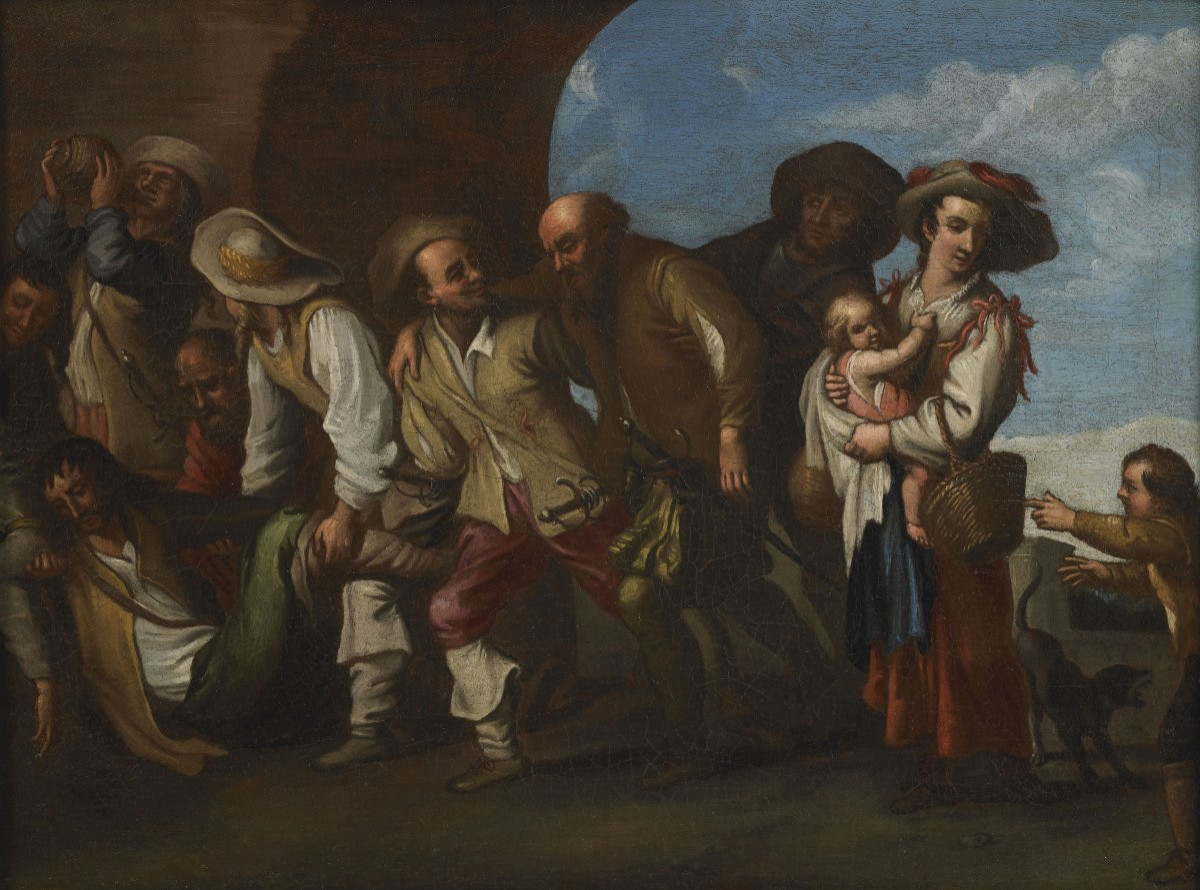 Coppia di Scene d'esterno '600-photo-2