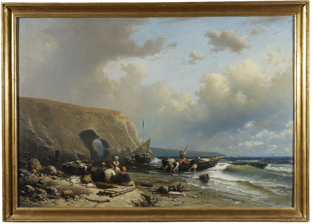 Paesaggio Marino con Pescatori '800-photo-2