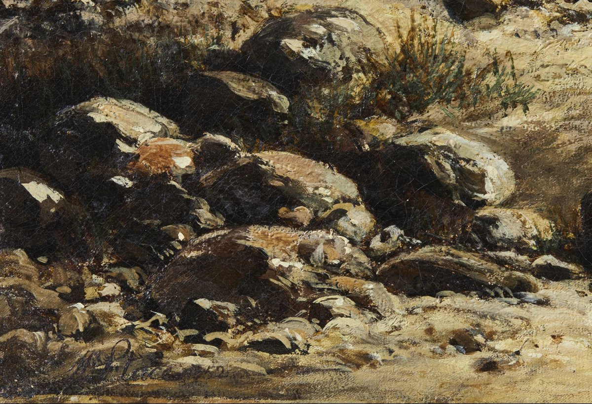 Paesaggio Marino con Pescatori '800-photo-1