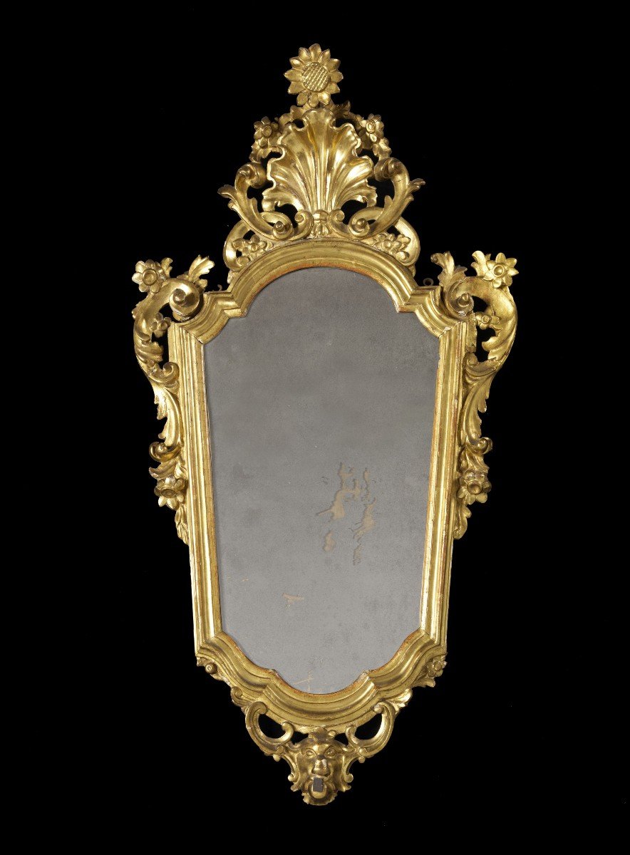 Paire De Miroirs Louis XV Ecole Lombarde-photo-2