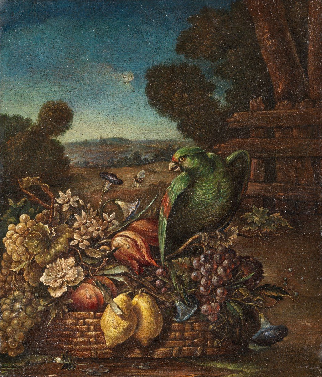 Couple De Nature Morte Rome '700-photo-1