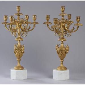 Coppia di Candelabri '800