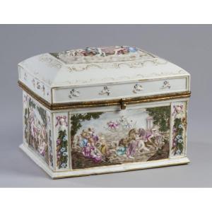 Scatola portagioie Capodimonte '800