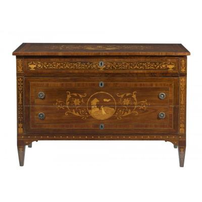 Commode Avec Marqueterie '800