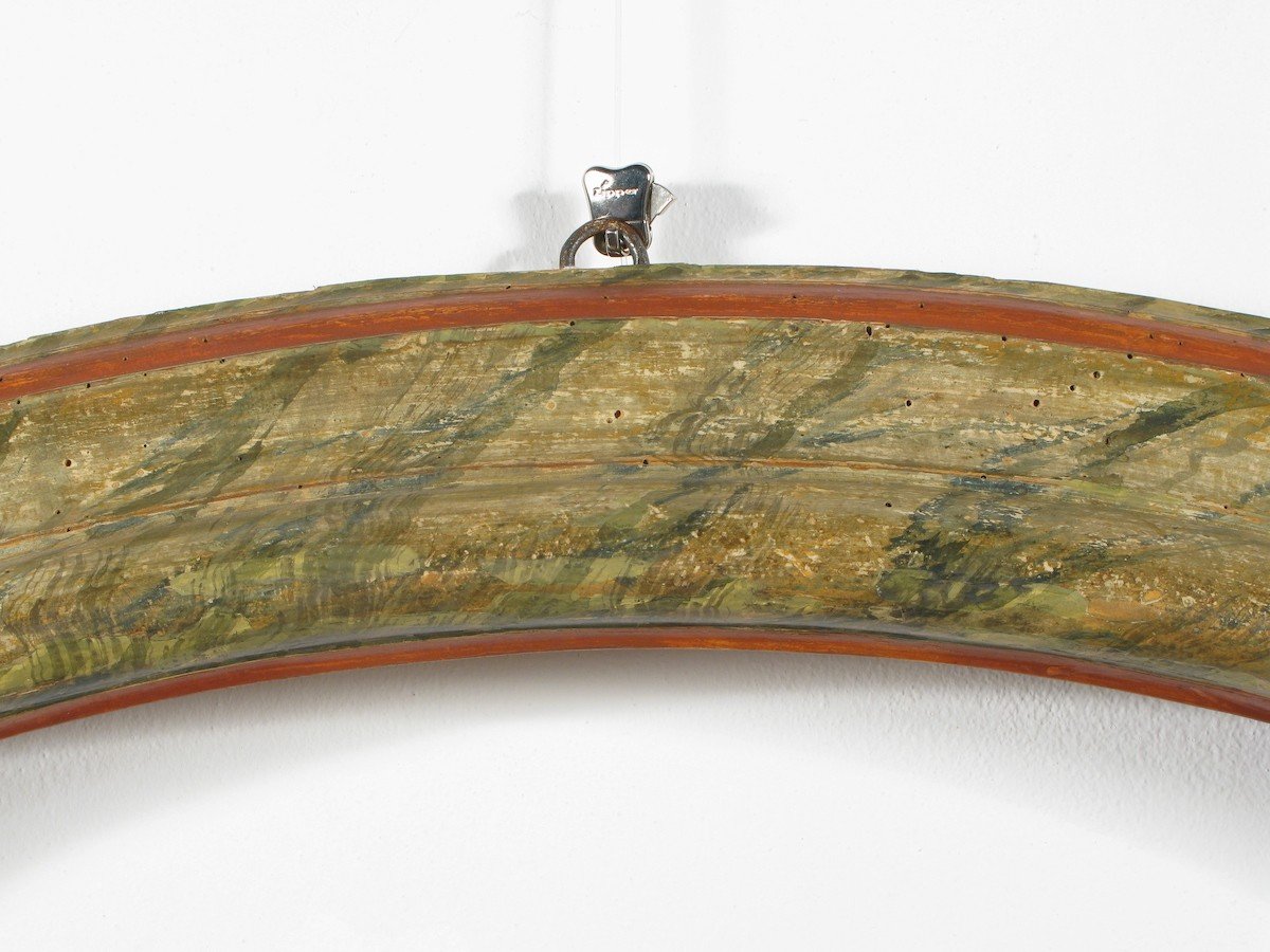Coppia di cornici ovali marmorizzate, Veneto, Luigi XIV°-photo-4