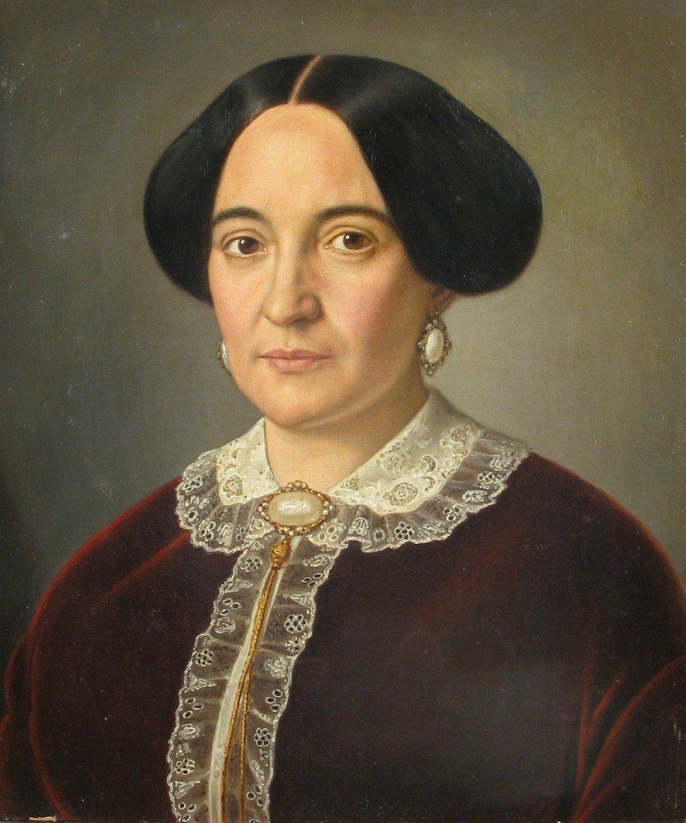 Ritratto di dama  Giacomo Fiamminghi (Luzzara, 1815 - Verona, 1895)-photo-2