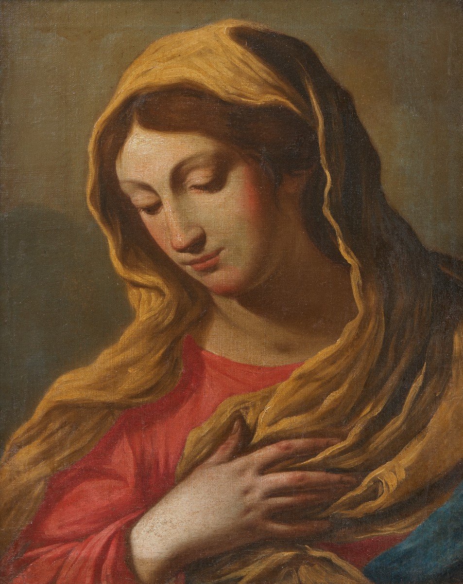 Vergine annunciata, scuola emiliana, XVII° secolo.v-photo-2