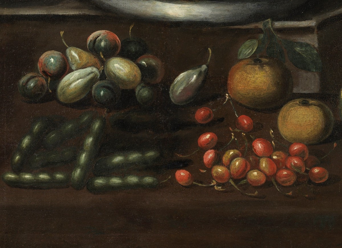 Coppia di Nature Morte, artista attivo in ambito cremonese, prima metà del  XVII° secolo -photo-3