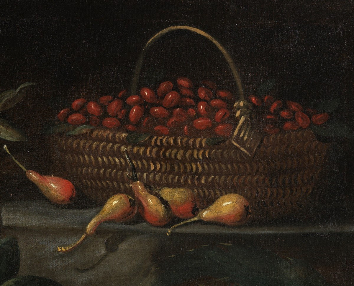 Coppia di Nature Morte, artista attivo in ambito cremonese, prima metà del  XVII° secolo -photo-1
