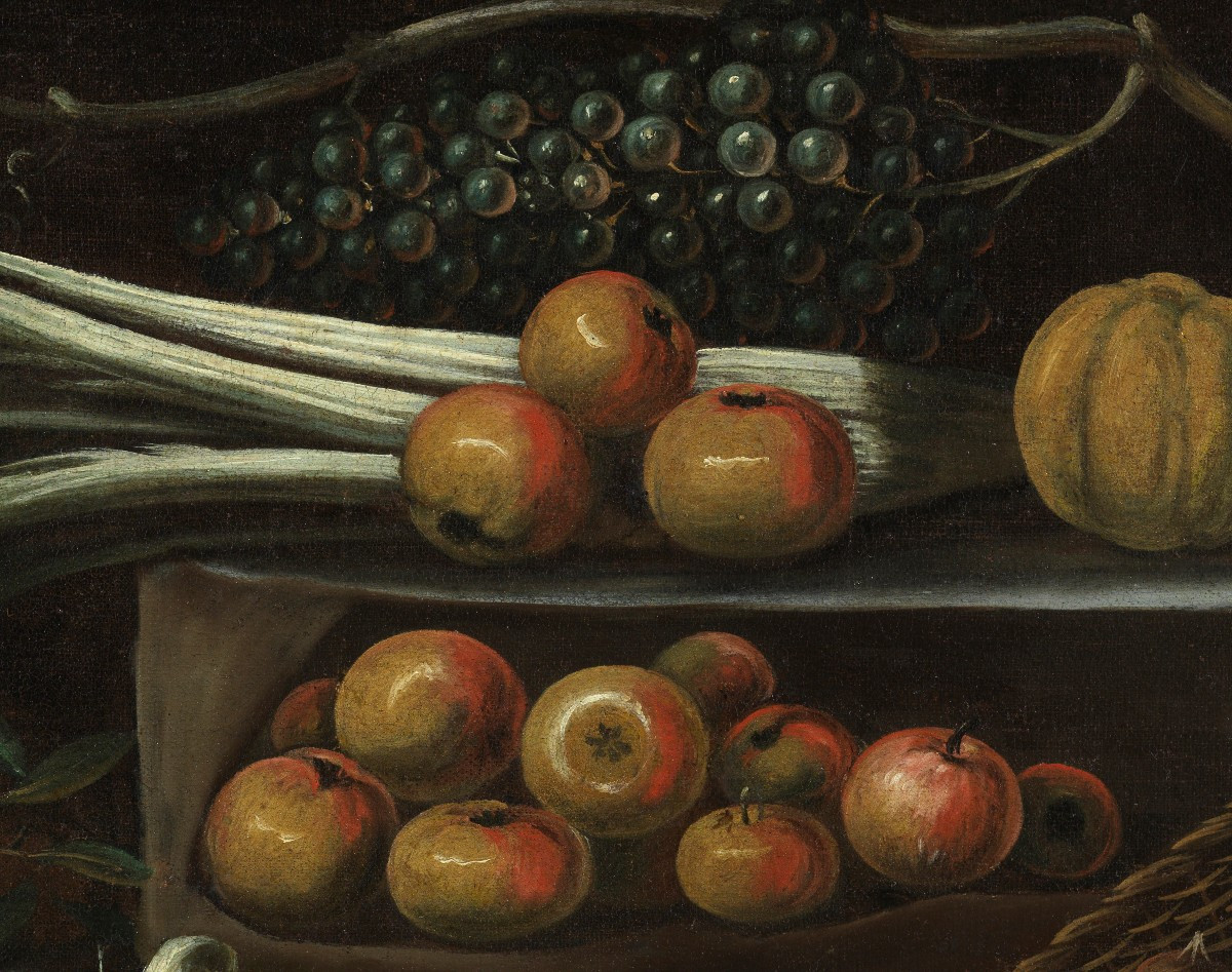 Coppia di Nature Morte, artista attivo in ambito cremonese, prima metà del  XVII° secolo -photo-7