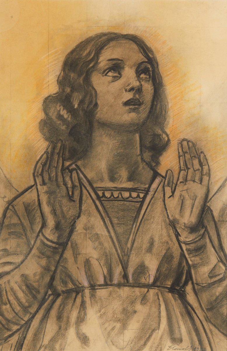 Eliodoro Coccoli (Brescia 1880 – 1974) -  Angelo, 1922-photo-2