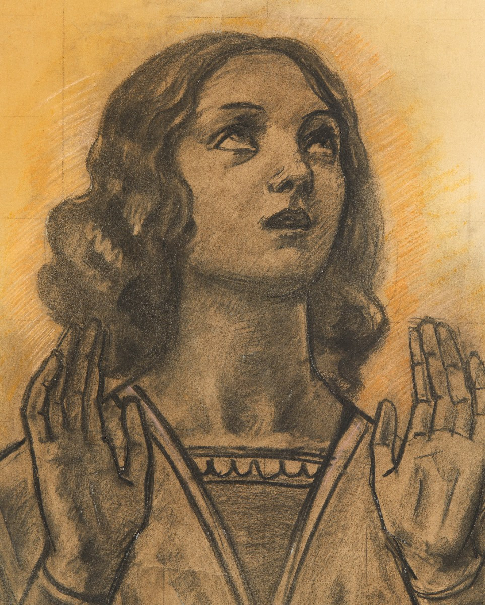 Eliodoro Coccoli (Brescia 1880 – 1974) -  Angelo, 1922-photo-3