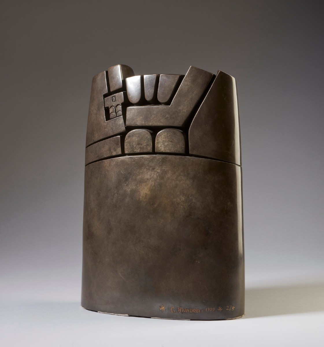 Giuseppe Rivadossi (Nave, 1935)  MATER AMABILIS, 1999  scultura in bronzo, 2/5 -photo-2