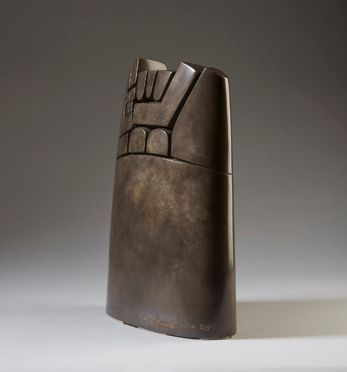 Giuseppe Rivadossi (Nave, 1935)  MATER AMABILIS, 1999  scultura in bronzo, 2/5 -photo-3