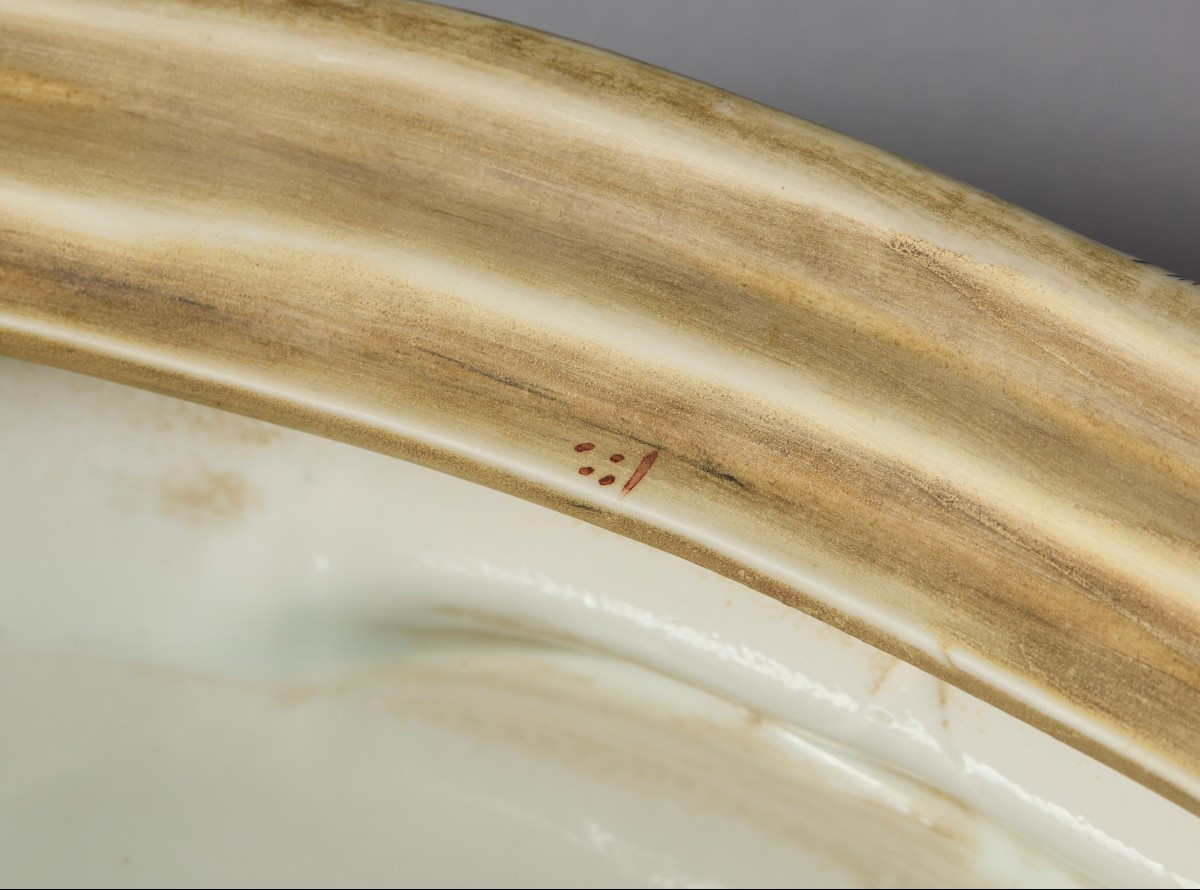 Porcellana zoomorfa  Imari a forma di anatra fine XIX° inizi XX° sec.-photo-2