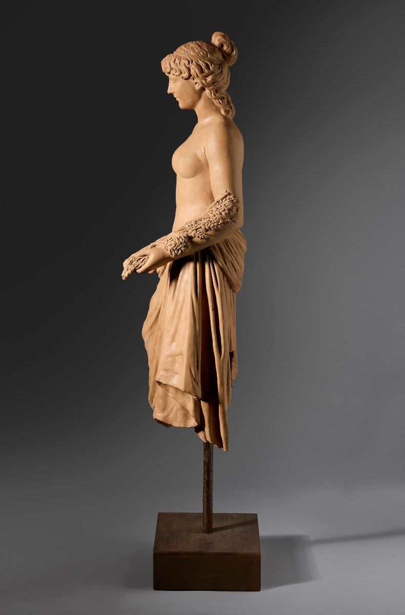 Cerere, scultura in terracotta-photo-2