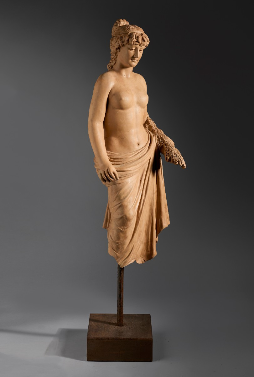 Cerere, scultura in terracotta-photo-4