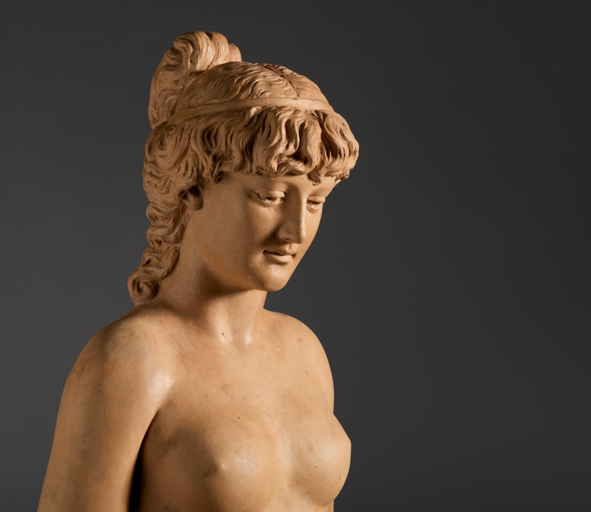 Cerere, scultura in terracotta-photo-6