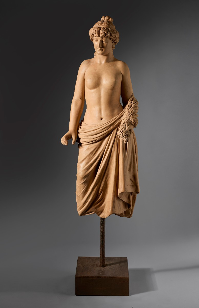 Cerere, scultura in terracotta