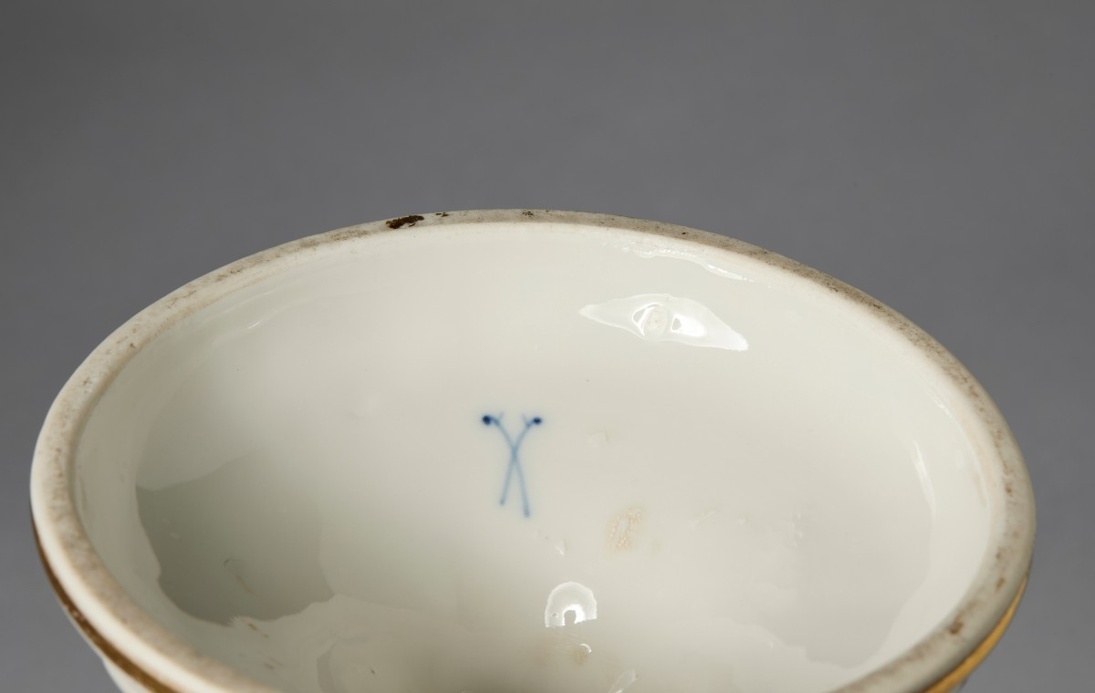 Alzatina in porcellana, Meissen, XIX° secolo-photo-6