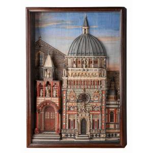 La Cappella Colleoni - Modello in legno, carta, pastiglia e materiali vari, Bergamo, 1873 -1875