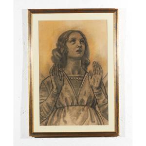 Eliodoro Coccoli (Brescia 1880 – 1974) -  Angelo, 1922