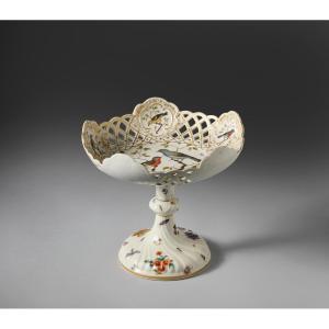 Alzatina in porcellana, Meissen, XIX° secolo