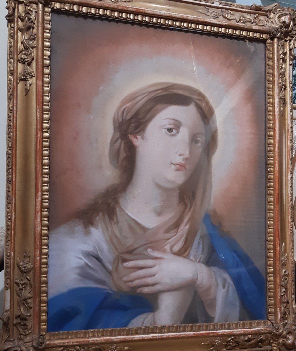 Gouache Madonna sec.XIX-photo-1