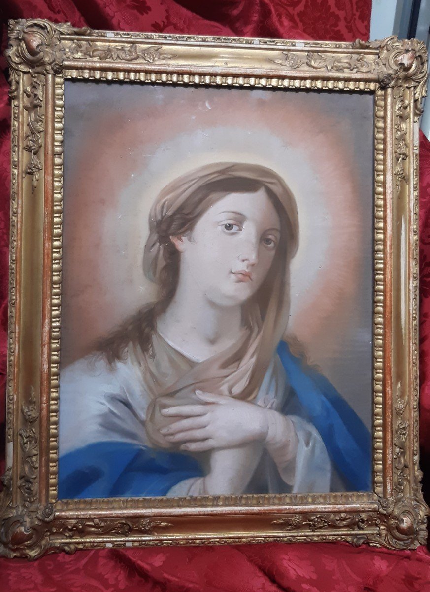 Gouache Madonna sec.XIX