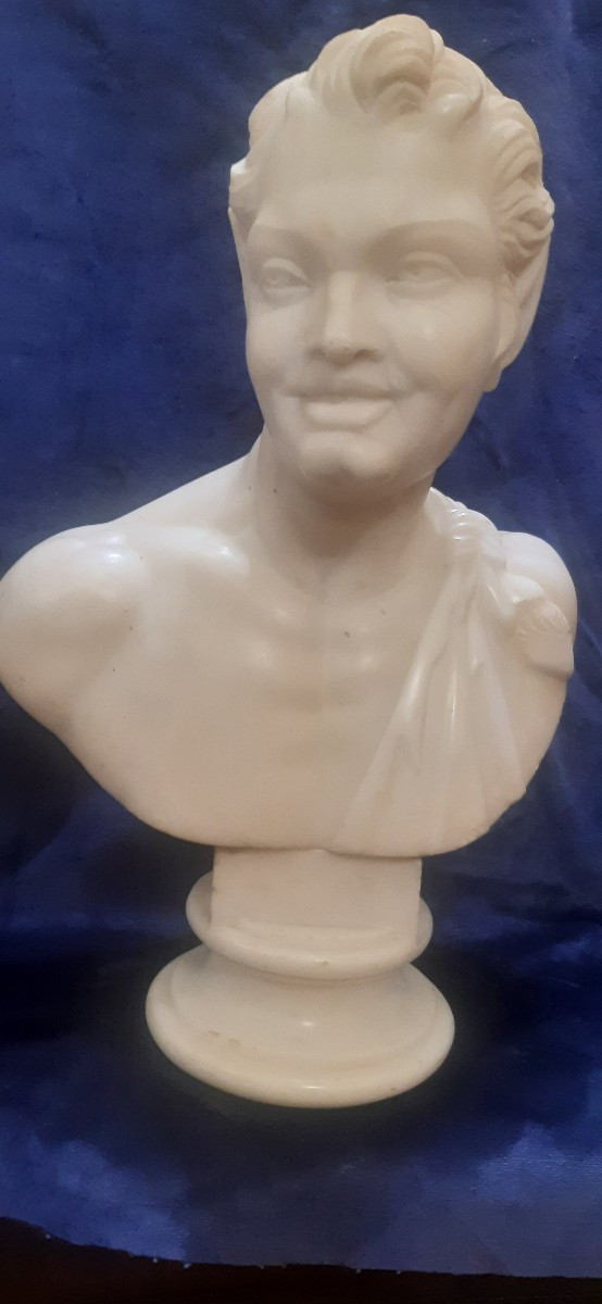 Busto in marmo 19esimo secolo-photo-3