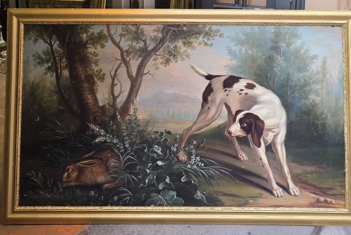 Scena di caccia del 19esimo secolo