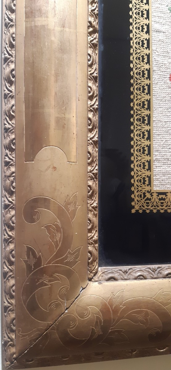 Ricamo in cornice dorata-photo-3