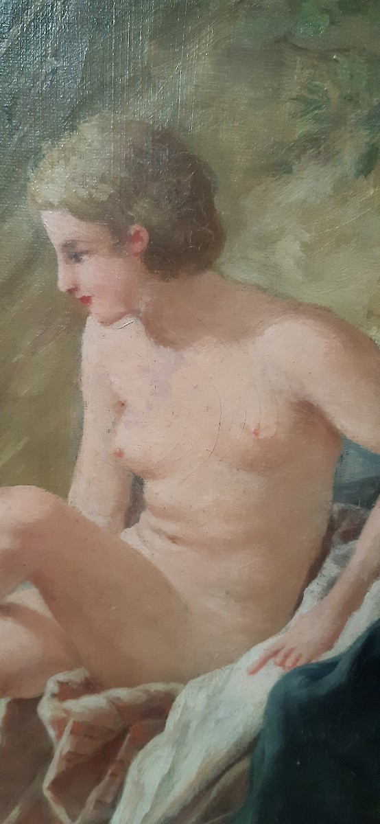 Donne al bagno,XIX secolo.-photo-2