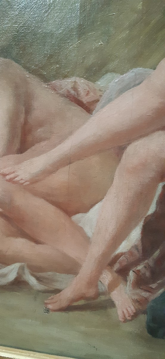 Donne al bagno,XIX secolo.-photo-3