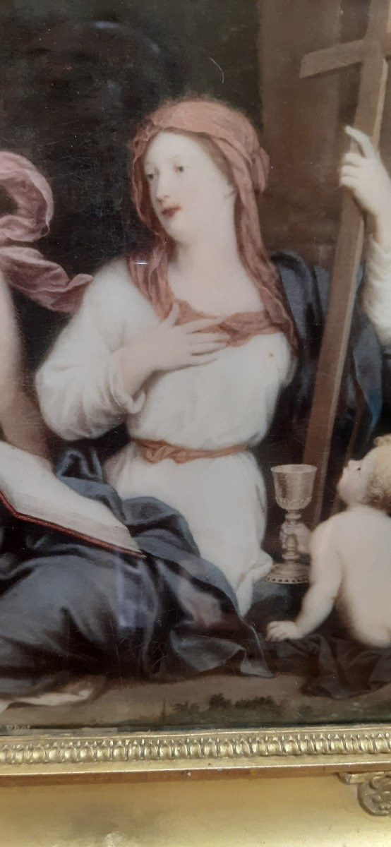 Allegoria della Fede,dipinto su vetro-photo-2
