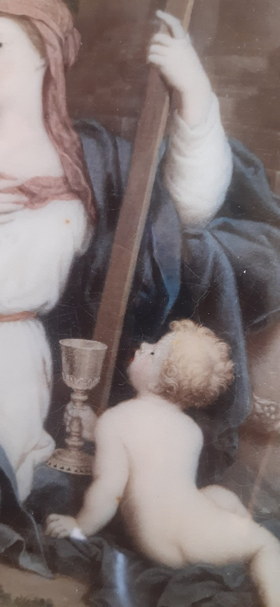 Allegoria della Fede,dipinto su vetro-photo-4