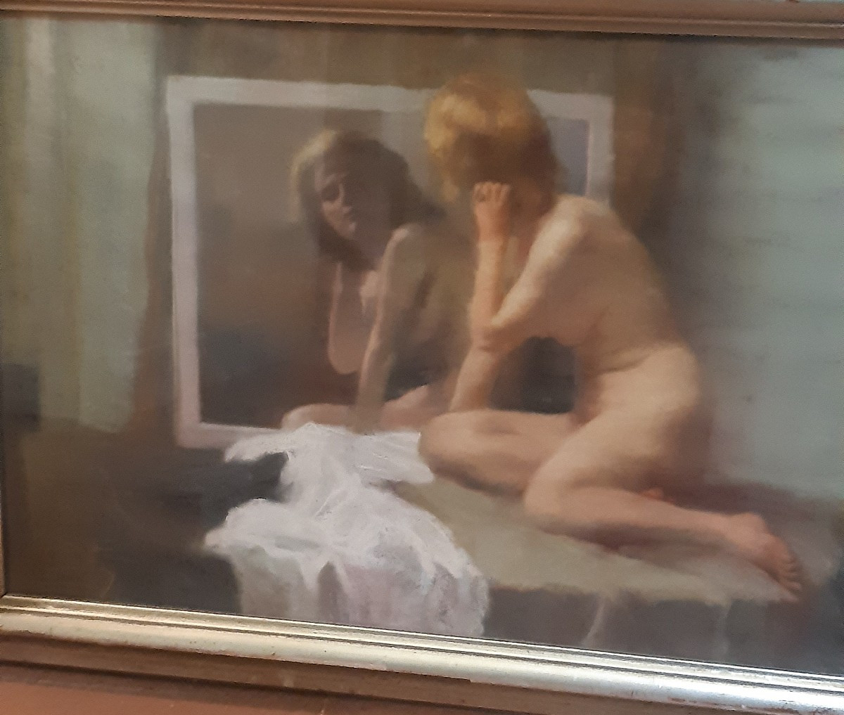 Quadro "donna allo specchio".
