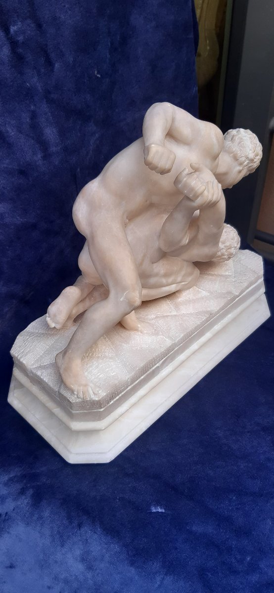 Scultura lottatori,secolo XIX-photo-3