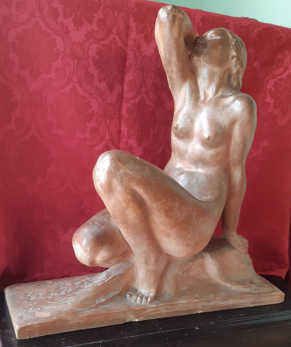 Sculpture Deco' Signee J.ortis