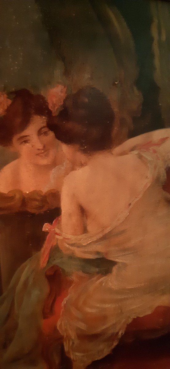 Femme Dans Le Miroir,xxsiecle-photo-2
