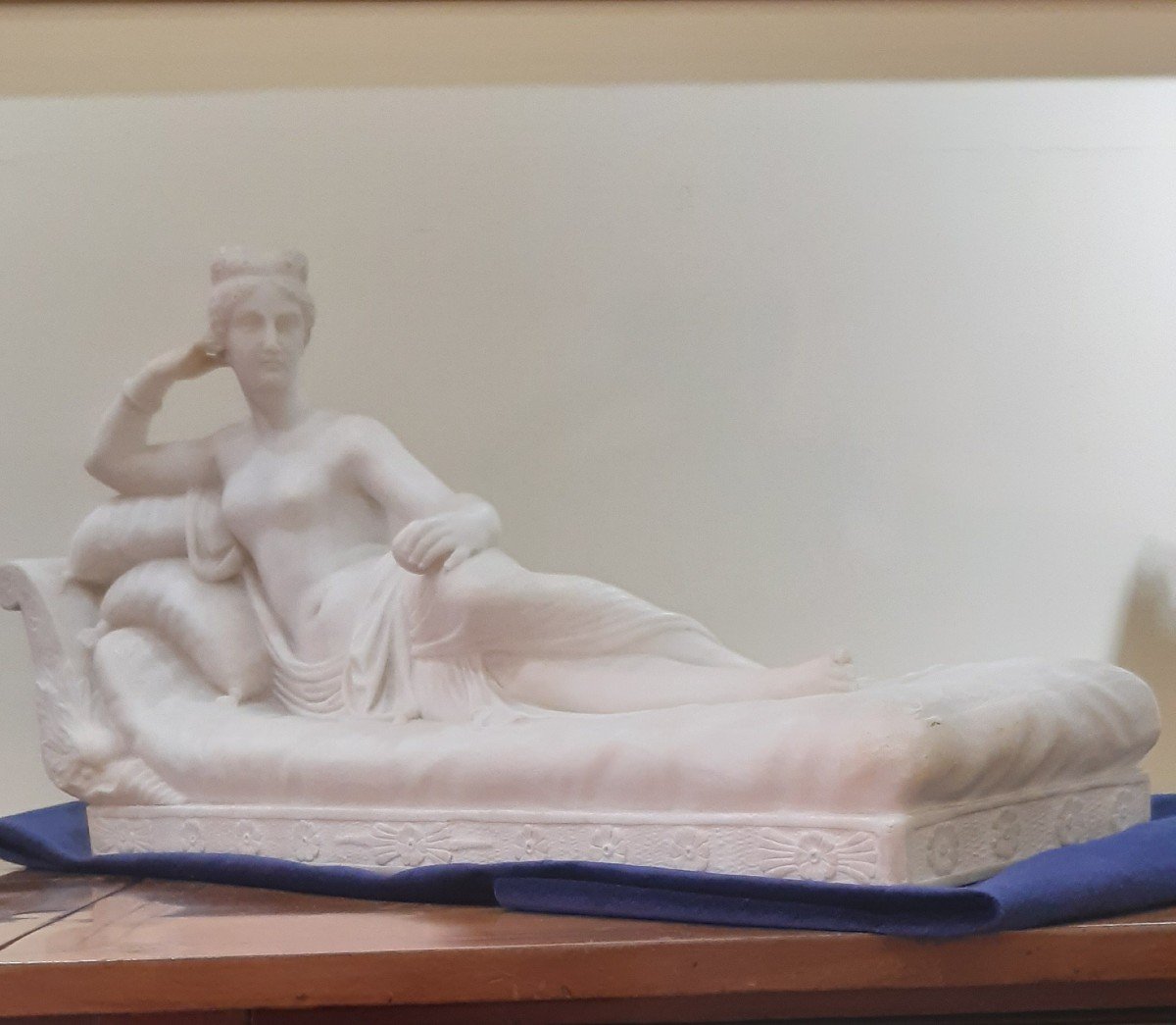 Marbre "Paolina Borghese", XIXe siecle-photo-4
