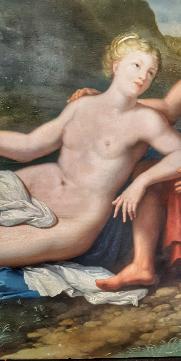 Tableau Scene Mytologique,XVIIe Siecle-photo-3