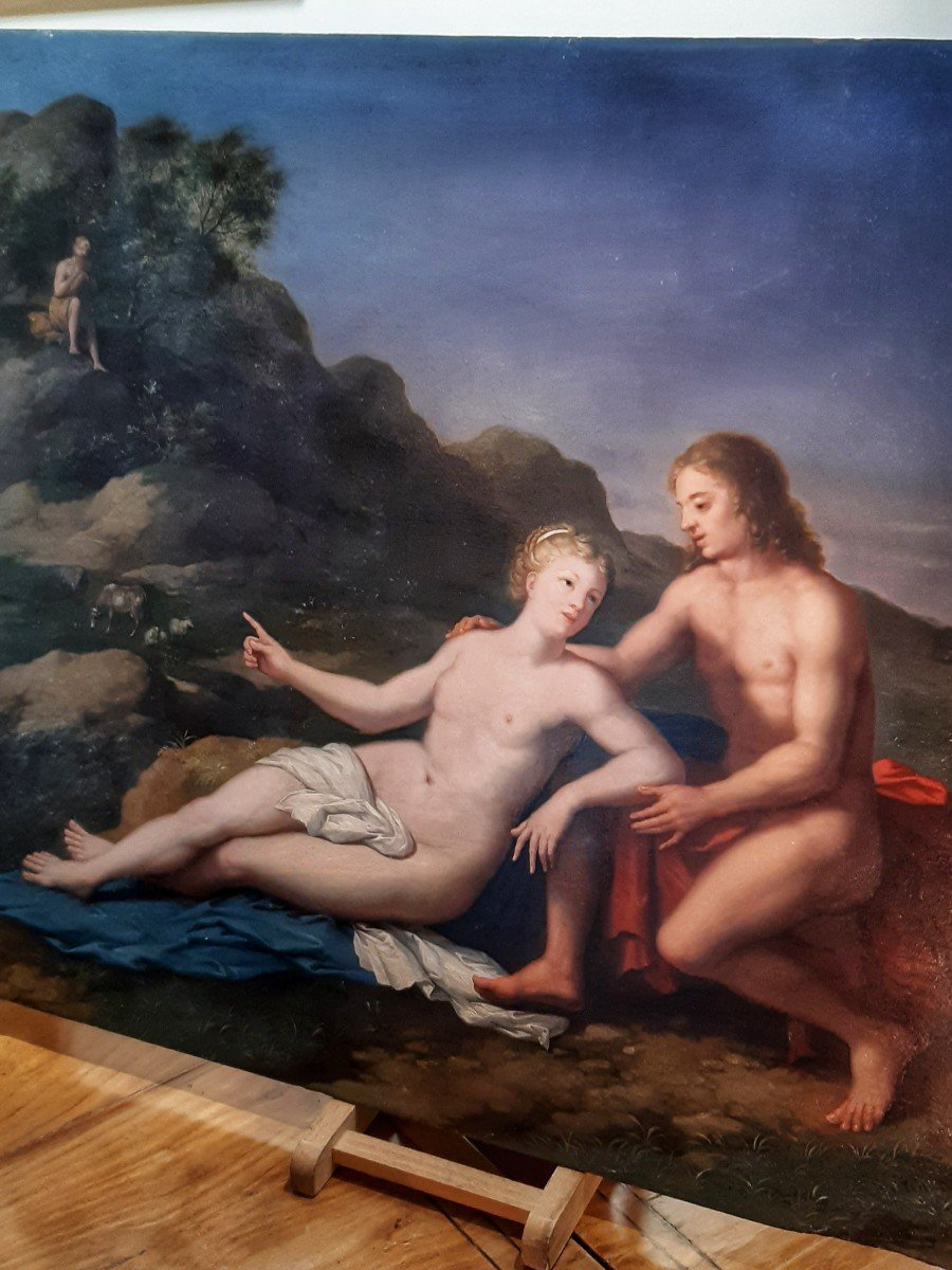 Tableau Scene Mytologique,XVIIe Siecle