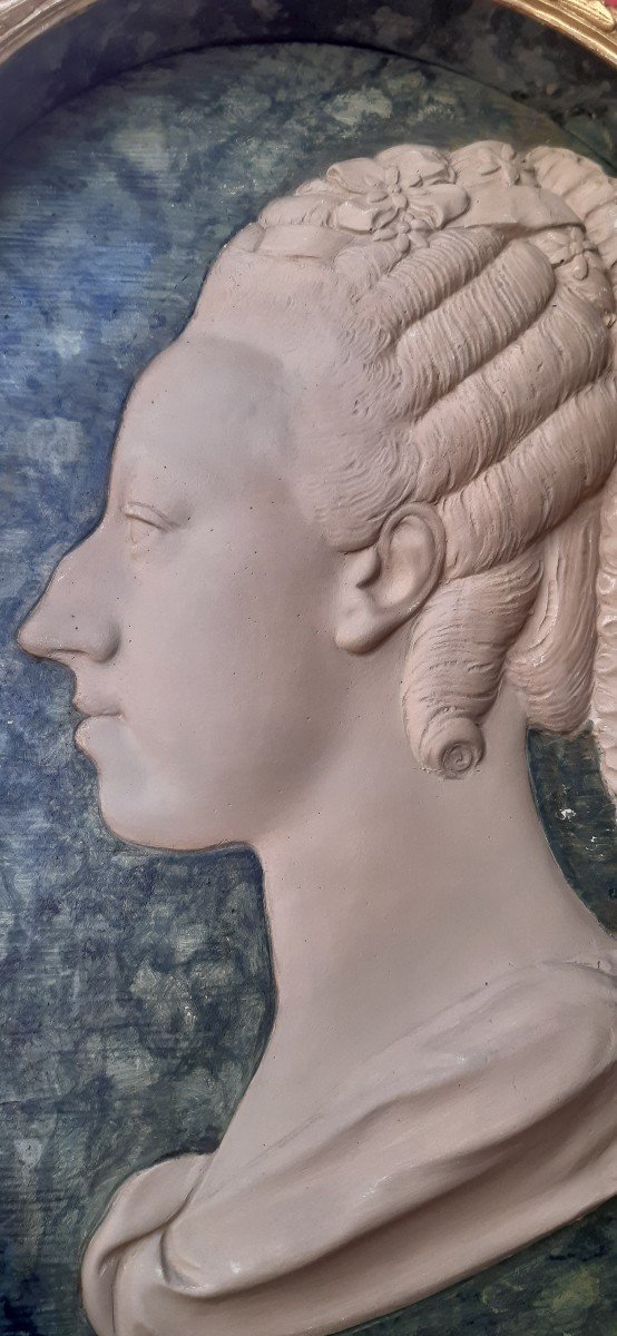 Profil d'Une Femme Noble,XVIIIe Siecle-photo-2