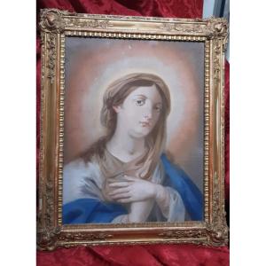 Gouache Madonna sec.XIX