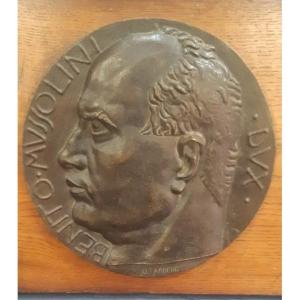 Bronzo raffigurante Benito Mussolini