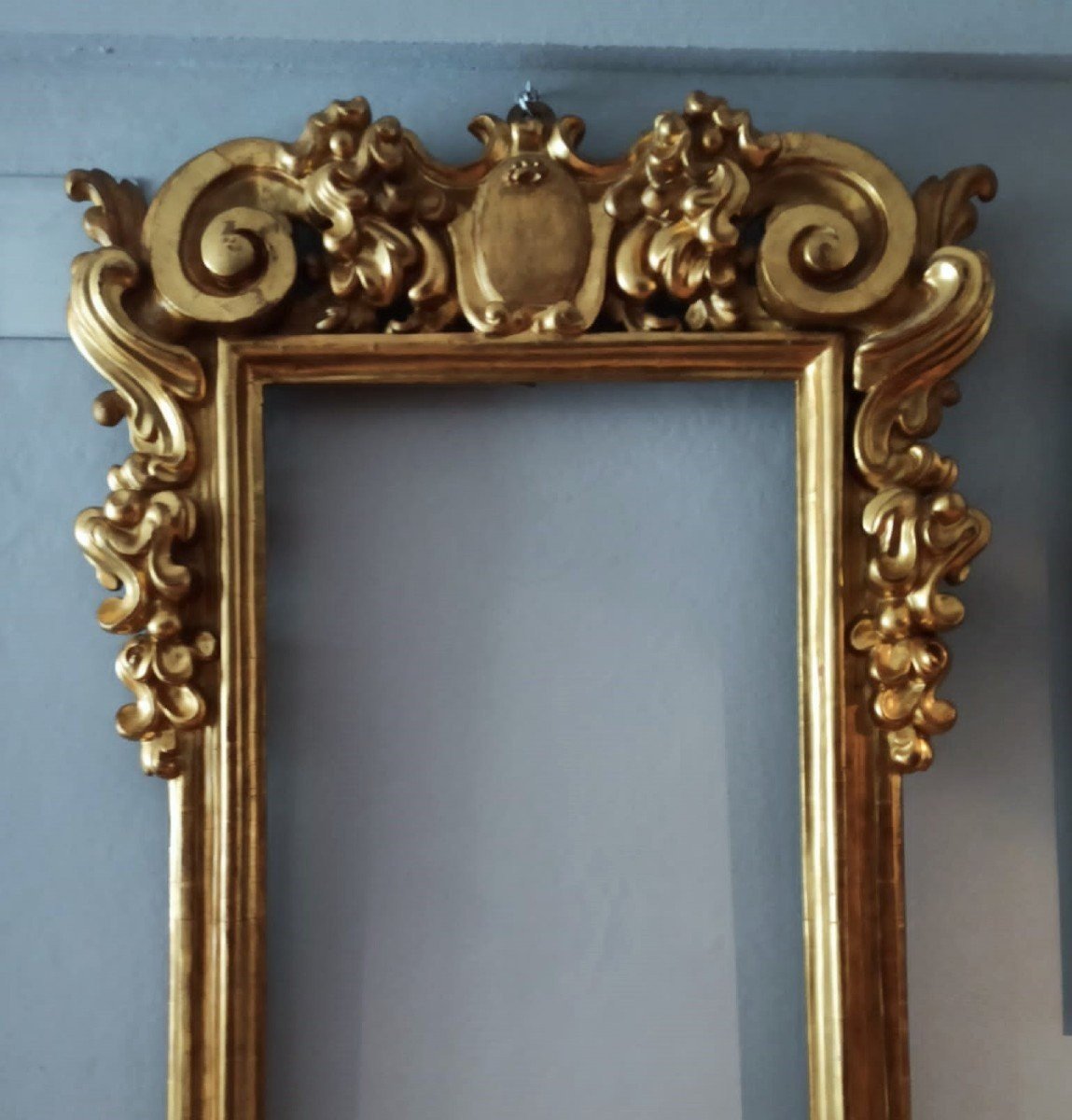 Grande specchiera in legno dorato prima meta' XIX secolo Italia-photo-2